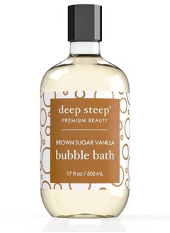 Deep Steep Deep Steep Bubble Bath, Brown Sugar Vanilla, 17 Ounce  - Image 1