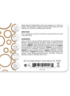 Deep Steep Deep Steep Bubble Bath, Brown Sugar Vanilla, 17 Ounce  - Image 2
