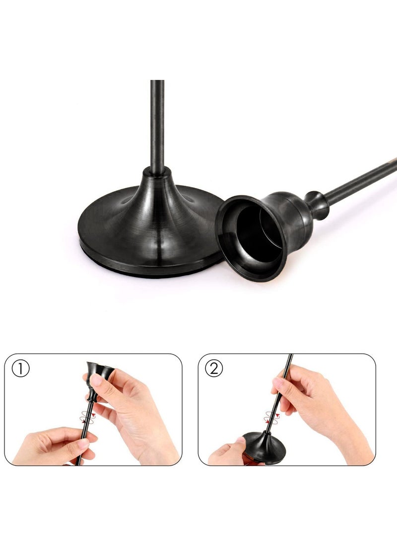 MileMelo Candle Holder Set of 3 Metal Candlestick Holders Taper Candle Holders Candelabra Candle Sticks Holder for Table Centerpieces Modern Decorative Candle Stand for Wedding Dinning（Black）  - Image 4