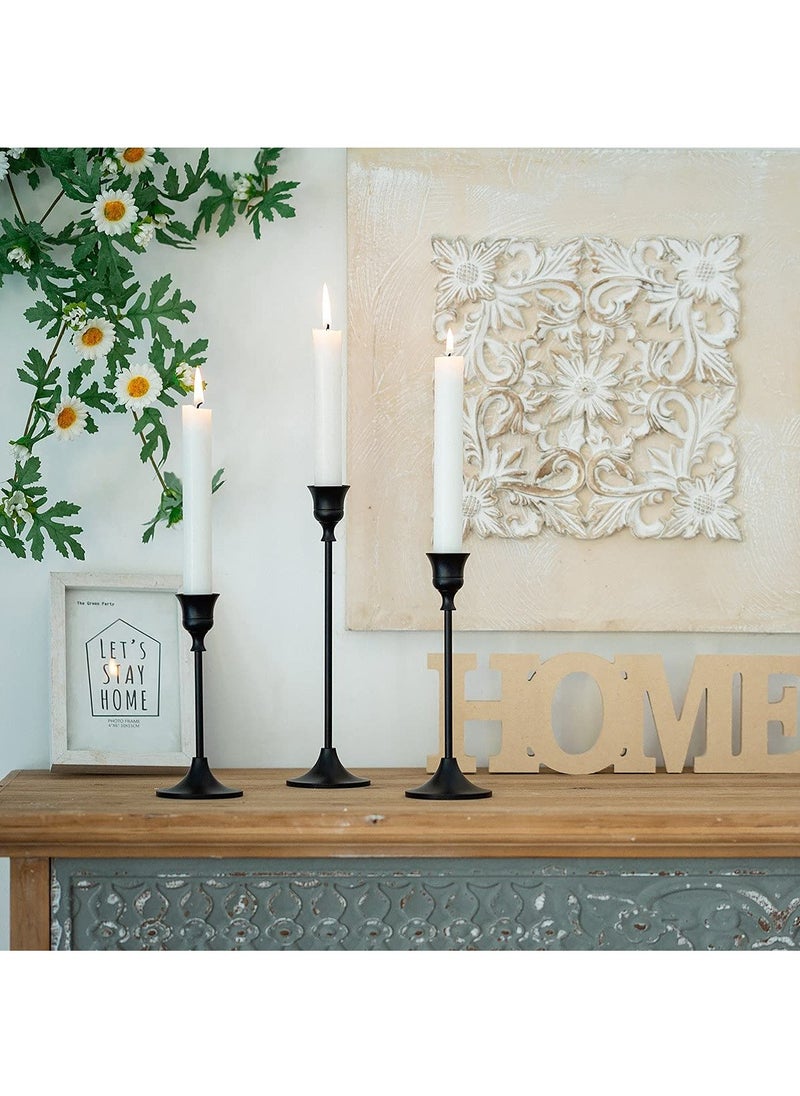 Candle Holder Set of 3 Metal Candlestick Holders Taper Candle Holders Candelabra Candle Sticks Holder for Table Centerpieces Modern Decorative Candle Stand for Wedding Dinning（Black） - pzsku/ZCD70D612930A2A211B79Z/45/_/1711100180/c628ec5c-fa59-4e2b-92eb-40a2a2228153