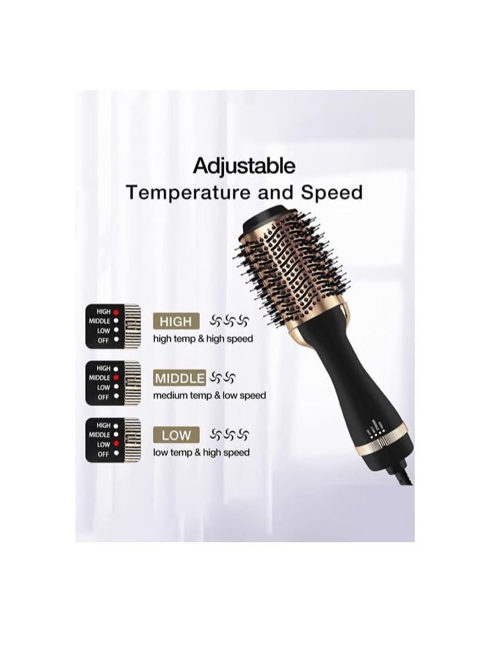 DLC HAIR DRYER COMB, 1200W, 360° Rotating, Fast Drying, Curling, Straightening, Negative Ions Technology  - Image 2