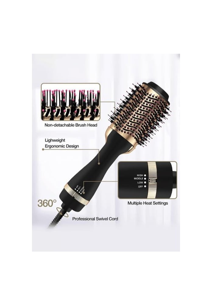 DLC HAIR DRYER COMB, 1200W, 360° Rotating, Fast Drying, Curling, Straightening, Negative Ions Technology  - Image 3