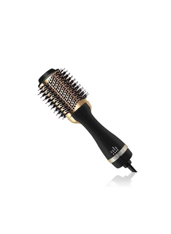 DLC HAIR DRYER COMB, 1200W, 360° Rotating, Fast Drying, Curling, Straightening, Negative Ions Technology  - Image 1