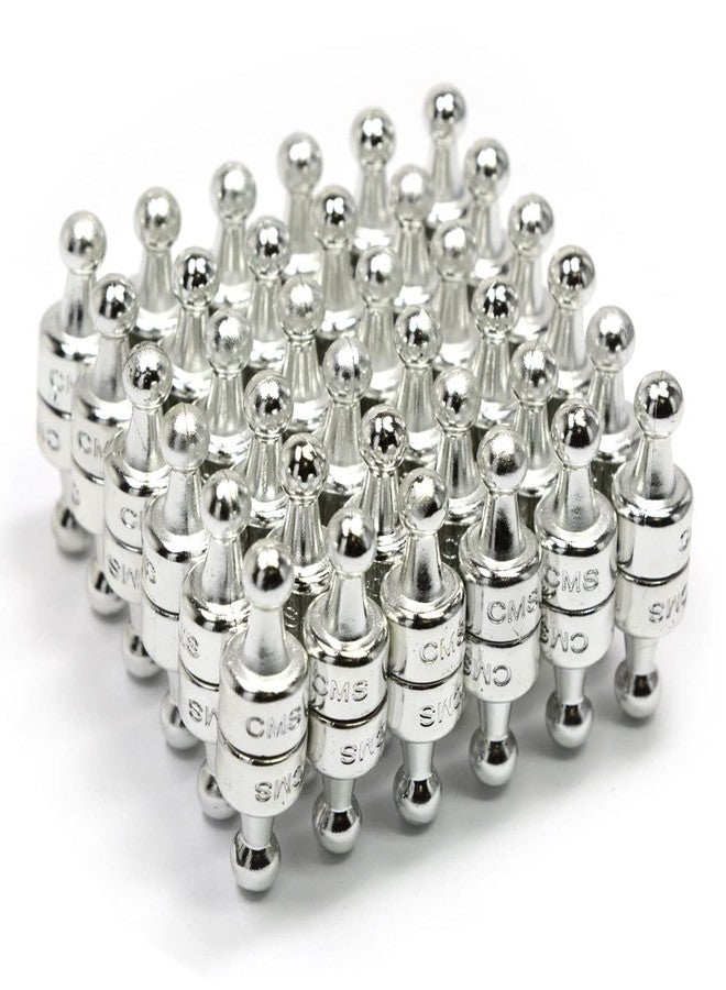 CMS MAGNETICS 24 Pack Silver Premium Magnetic Pushpins for Office Cabinet, Magnetic Whiteboards, Calendars, Refrigerator & School - Very Powerful - Each PC Can Hold up to16 Pages of 20 LB Paper to Metal Cabinet - Image 1
