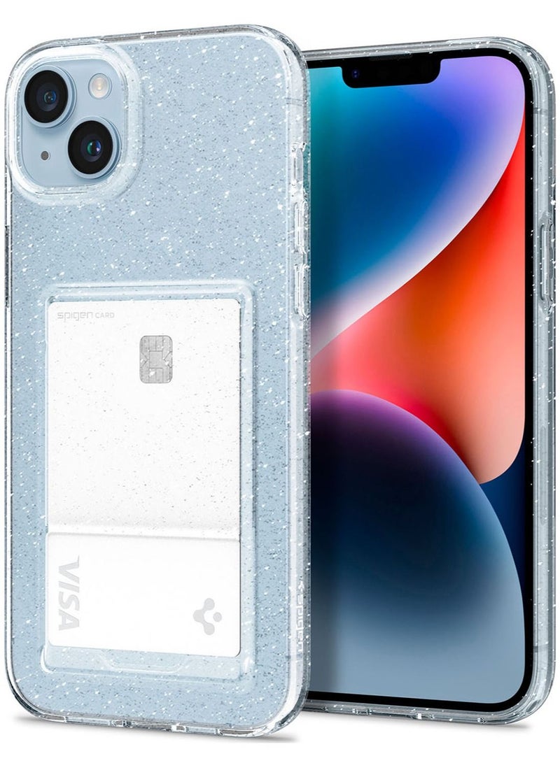 Spigen Crystal Slot Glitter iPhone 14 Case Cover (2022) - Crystal Quartz  - Image 1