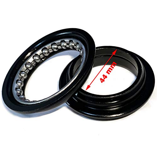 Farbetter 1-1/8" Heavy Duty Headset Top Cap Bearings, 34mm/ 44mm Diameter Threadless Stem Tapered Sealed BMX Bearing Nuts (44mm) - Image 3