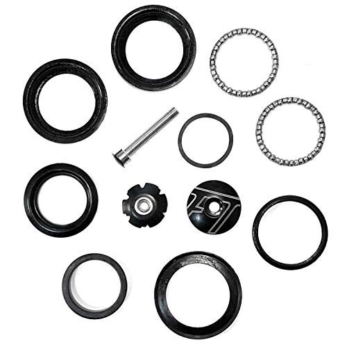 Farbetter 1-1/8" Heavy Duty Headset Top Cap Bearings, 34mm/ 44mm Diameter Threadless Stem Tapered Sealed BMX Bearing Nuts (44mm) - Image 1