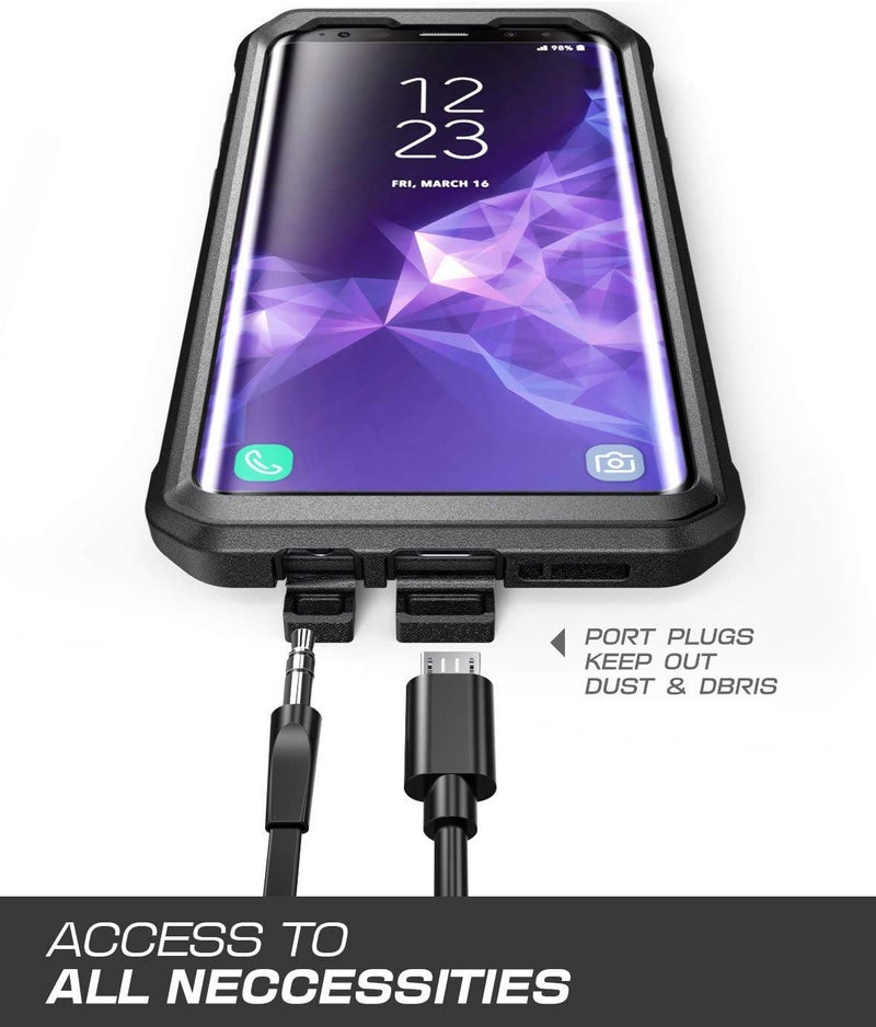 SUPCASE Unicorn Beetle Pro Series Case Designed for Samsung Galaxy S9+ Plus, with Built-In Screen Protector Full-body Rugged Holster Case for Galaxy S9+ Plus (2018 Release) (Black) - Image 5