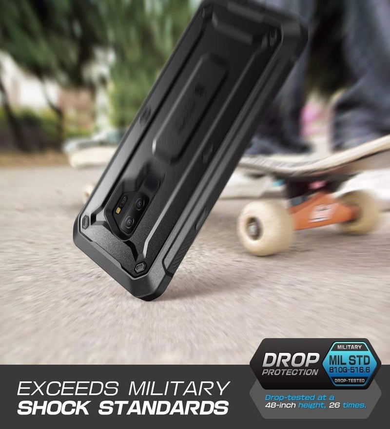 SUPCASE Unicorn Beetle Pro Series Case Designed for Samsung Galaxy S9+ Plus, with Built-In Screen Protector Full-body Rugged Holster Case for Galaxy S9+ Plus (2018 Release) (Black) - Image 3