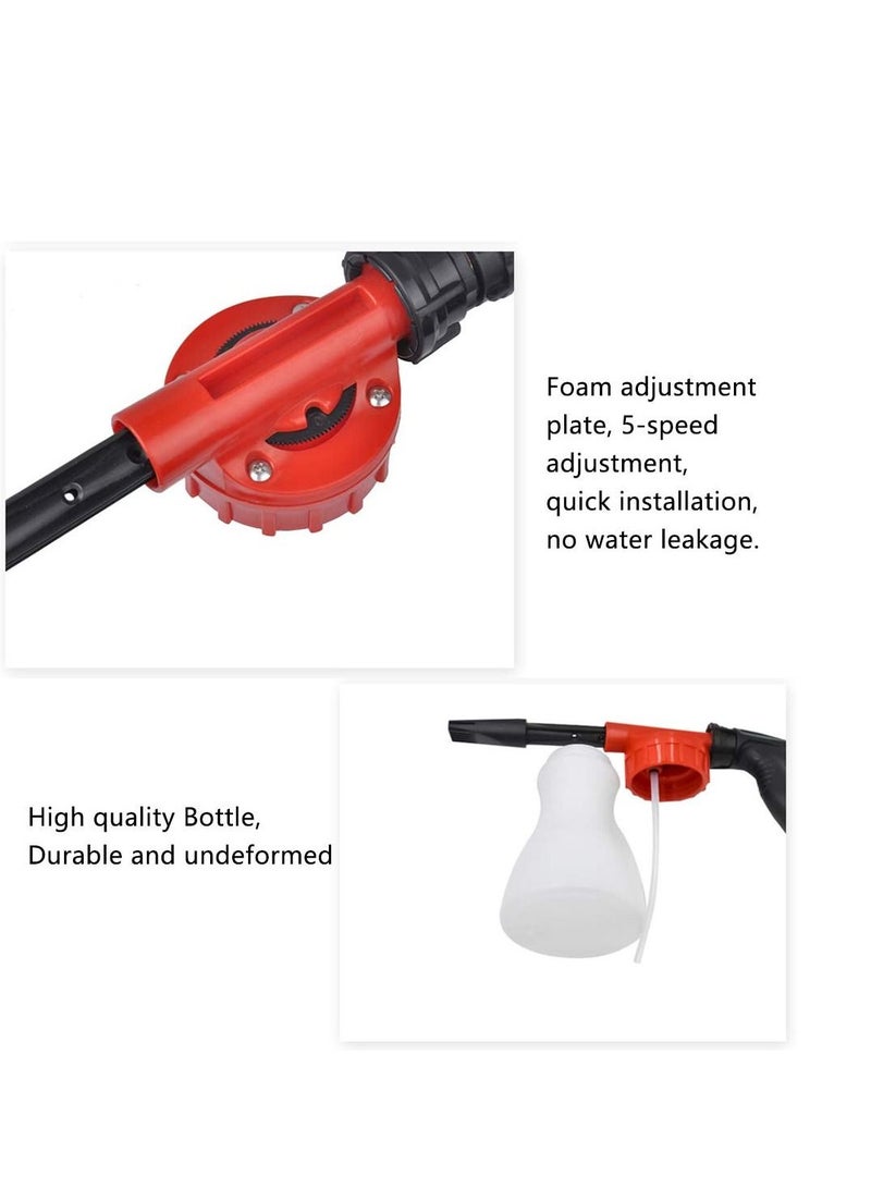 SYOSI Water Pressure, Best Care for Car, Car Wash Foam Gun, Adjustable Hose Wash Sprayer with Adjustment Ratio Dial Foam Blaster, Foam Cannon Attaches for Any Garden Hose - Image 2