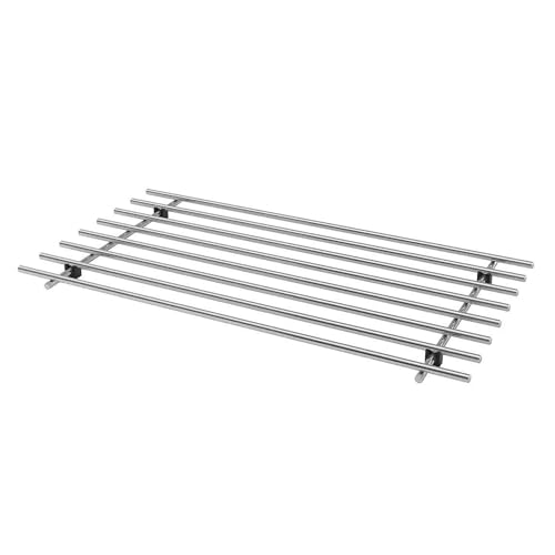 Sulfar Big Hot Pot Stand for Kitchen Trivets for Hot Pots Vessel Stands Dining Table Stands for Hot Dishes (Silver) Design 2 - Image 1