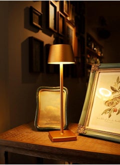 HOCC Cordless Battery Operated  Table Lamp Night Lamp Golden  - Image 5