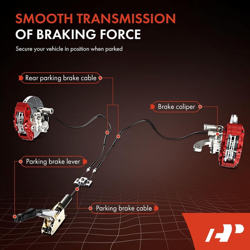 A-Premium Rear Driver Side Parking Brake Cable Assembly - Image 5