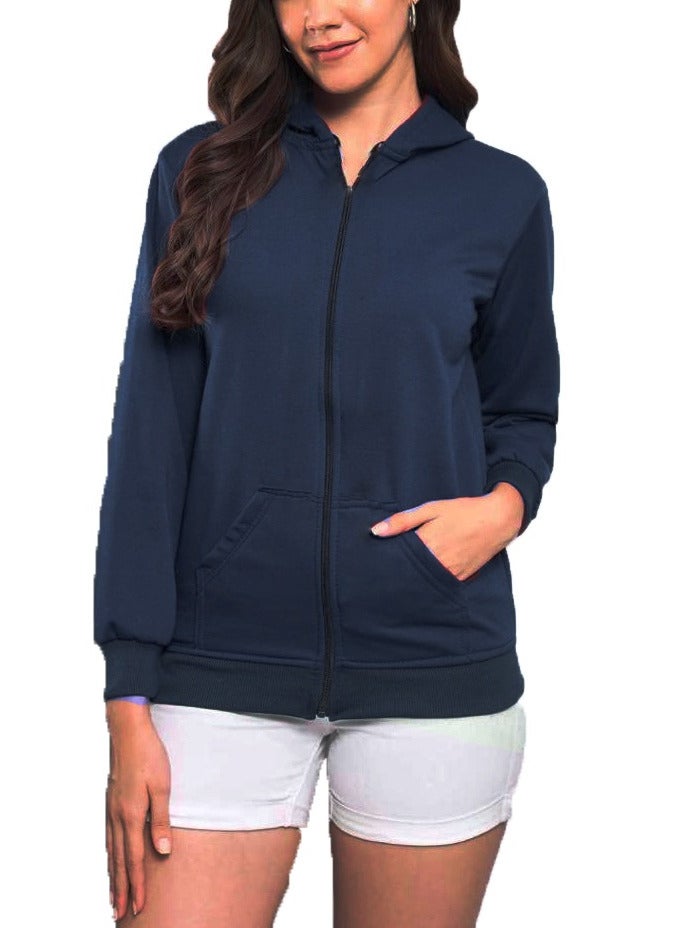Casual Zip Up Hoodie For Unisex - Image 1