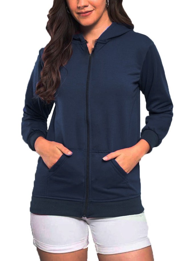 Casual Zip Up Hoodie For Unisex - Image 2