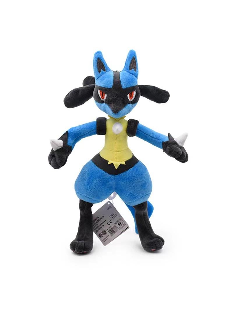 Bluejw 1-Piece Pocket Monsters Figure Lucario Plush Toys 29cm - Image 1