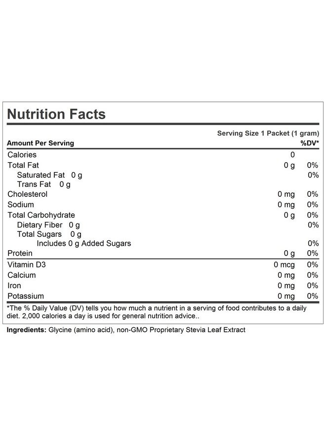 Andrew Lessman Sucress Stevia Sweetener 100 Packets Natural Noncaloric Stevia Leaf Sweetener Zero Calories Nongmo No Added Sugar Carbohydrates Or Flavors No Artificial Sweeteners.  - Image 3