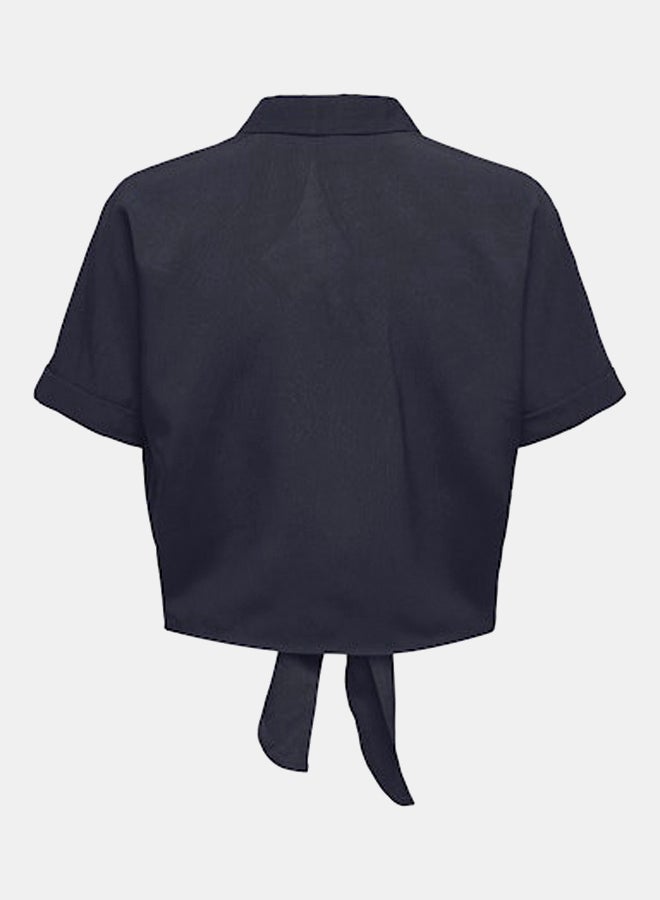 ONLY Womens Nova Life Shortsleeve Knot Shirt - Image 2