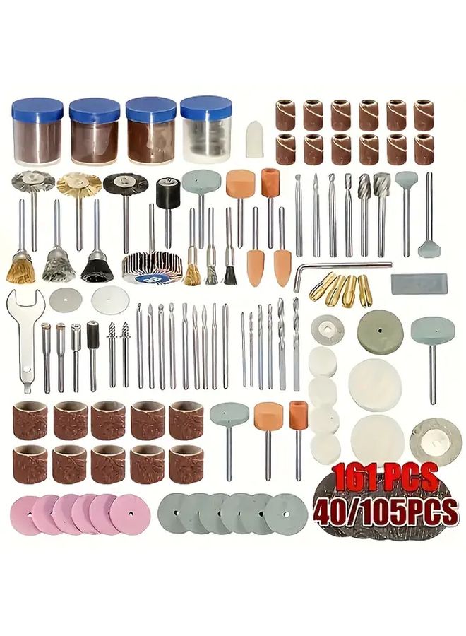 105Pc Mounted Point Set For Engraving Polishing And Grinding On Glass Stone - Image 3