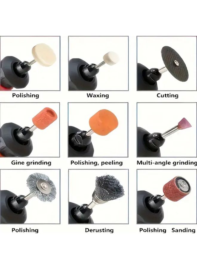 105Pc Mounted Point Set For Engraving Polishing And Grinding On Glass Stone - Image 1