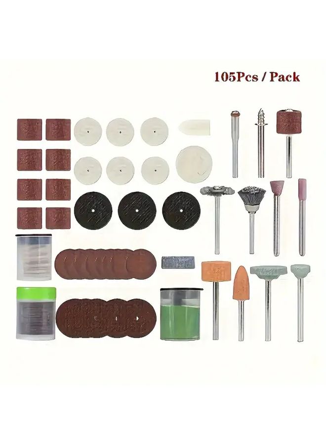 105Pc Mounted Point Set For Engraving Polishing And Grinding On Glass Stone - Image 4