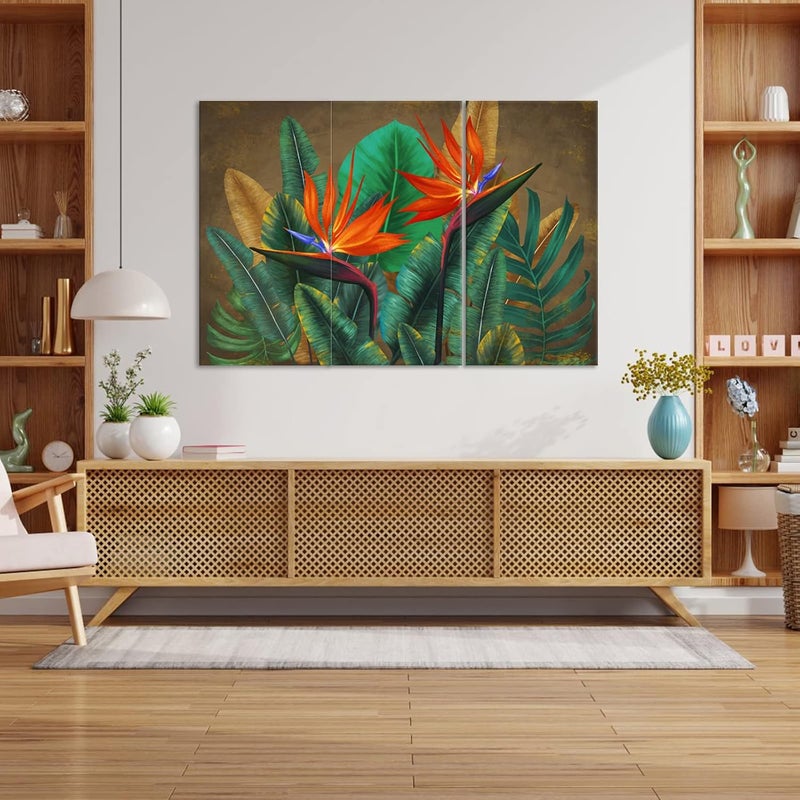 FuShvre Tropical Flower Canvas Art Set - Image 3