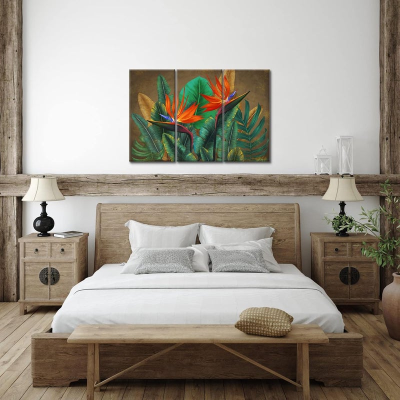 FuShvre Tropical Flower Canvas Art Set - Image 4