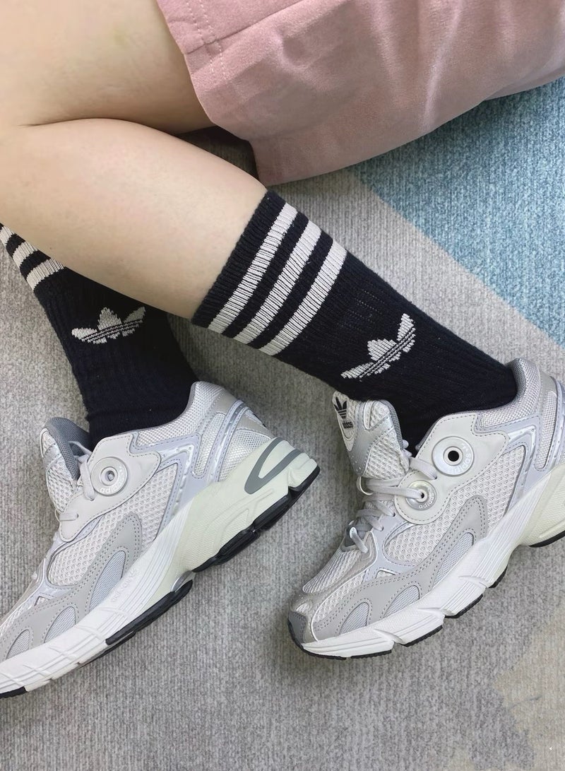 اديداس طقم جوربين للرجال والنساء، زوجان، لون أسود، جودة عالية، مقاس واحد يناسب الجميع - Image 4