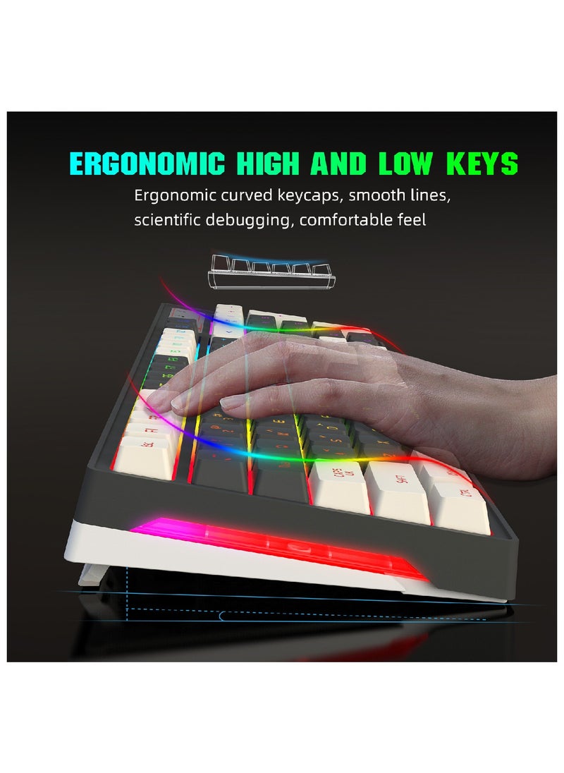 HXSJ Hxsj L900 Wireless Gaming Keyboard 96 Key Layout with Mouse Rgb  - Image 2