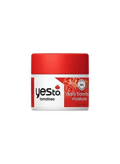 Tomatoes Daily Balancing Moisturizer Blemishfighting & Enlightening Moisturizer Natural Vegan & Cruelty Free 1.7 Fl Oz