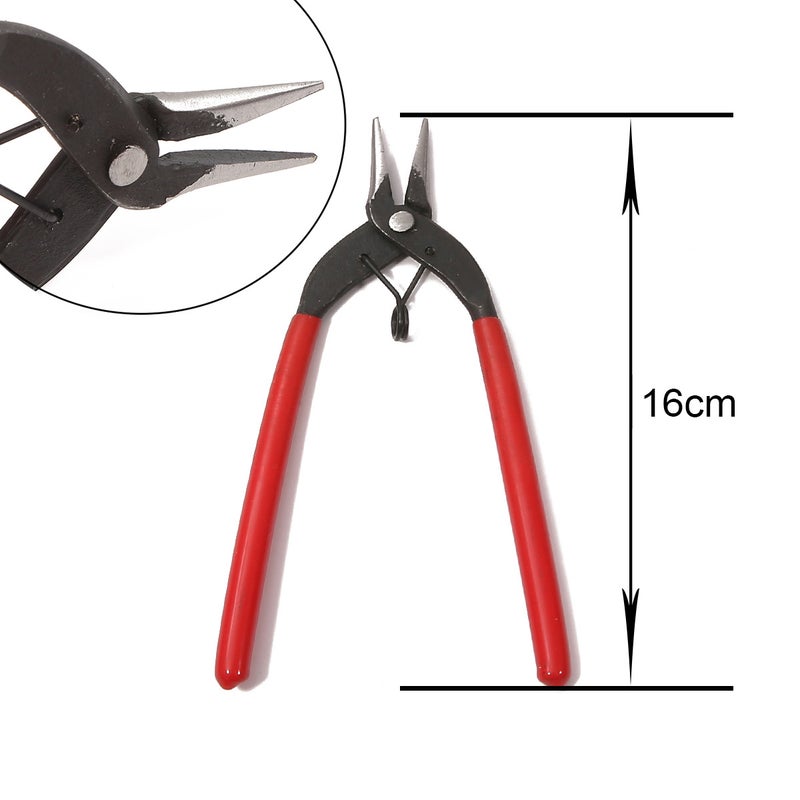 Handmade DIY Tool Pliers Multifunctional Punching Pliers Jewelry Toothless Pointed Nose Pliers Oblique Wire Cutting Pliers Hardware Tools #9 flat pliers large hanging ring pliers 1 pc/bag 