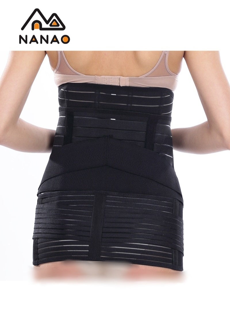 NANAO 3 in 1 Postpartum Belly Corset Belt For Waist, Postpartum Support Waist Belt Shapewear Slimming Girdl,Pelvis And Around The Stomach Very Comfortable Breathable And Under Clothes M  - Image 2