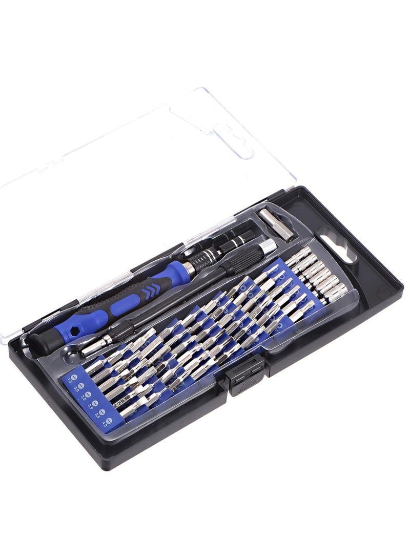 58 in 1 Electronics Maintenance Tool Kit, Magnetic Precision Screwdrivers + Tweezers, Ideal for Maintaining Phones, Laptops, Glasses and Small Appliances, Multiple Heads for Home and Professional Use, with a Portable Bag to Easily Organize and Store Tools  - Image 1