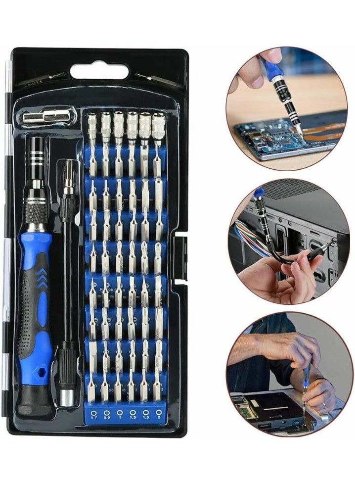58 in 1 Electronics Maintenance Tool Kit, Magnetic Precision Screwdrivers + Tweezers, Ideal for Maintaining Phones, Laptops, Glasses and Small Appliances, Multiple Heads for Home and Professional Use, with a Portable Bag to Easily Organize and Store Tools  - Image 2