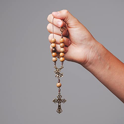 Intercession مسبحة مرآة الرؤية الخلفية للقديس ميخائيل (خشب) - Image 4