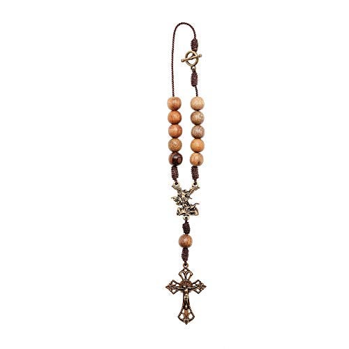 Intercession مسبحة مرآة الرؤية الخلفية للقديس ميخائيل (خشب) - Image 1