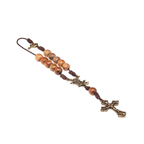 Intercession مسبحة مرآة الرؤية الخلفية للقديس ميخائيل (خشب) - Image 2