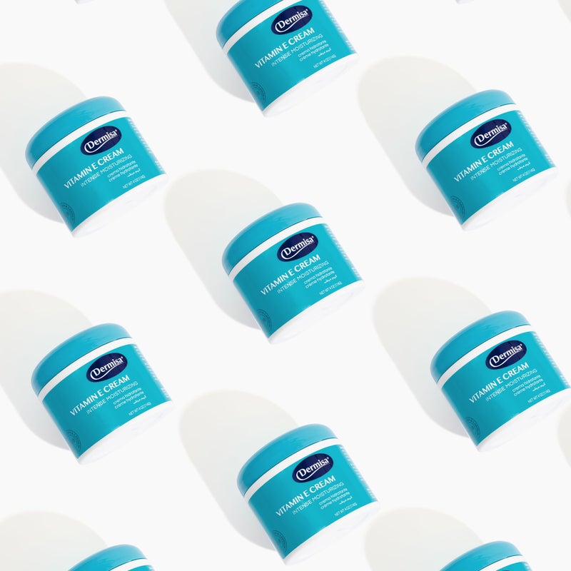 Dermisa Vitamin E Cream | Intense Moisturizer for Dry Skin | with Cocoa Butter, Collagen, Elastin & Q10 | Made in USA | Pack of 1 - Image 4