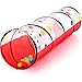 PigPigPen Kids Tunnel for ToddlersPop Up Play Tunnel Tent for Babies or Dogs Indoor Outdoor Toys for Kids Backyard Playset Red Spots Play Tunnel - Image 2