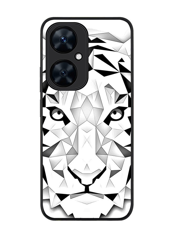 Stylizedd Rugged Black Edge case for Huawei nova 11i , Slim fit Soft Case Flexible Rubber Edges Anti Drop TPU Gel Thin Cover - Poly Tiger - Image 1