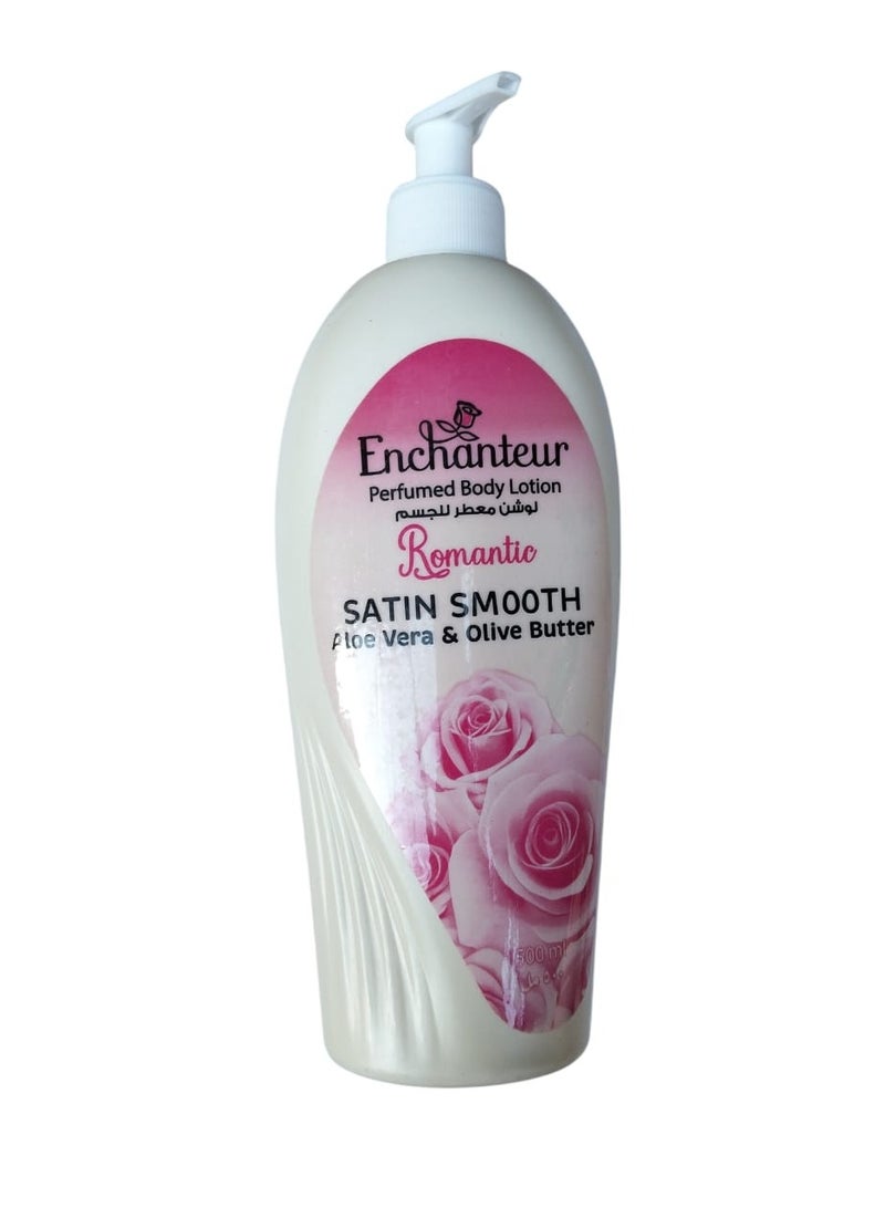 Enchanteur Romantic Aloe Vera And Olive Butter Perfumed Body Lotion 500ml - Image 2