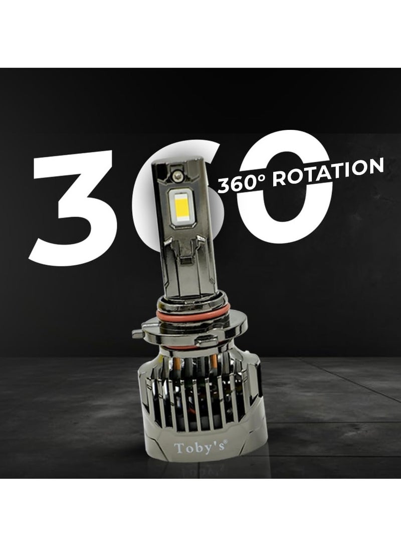 توبيز مجموعة مصابيح أمامية LED جديدة تمامًا من توبي LX 45-H7 بدرجة حرارة لون 6500 كلفن وقوة 90 وات وقوة 9000 لومن وإضاءة فائقة مثالية للرحلات الطويلة - Image 5