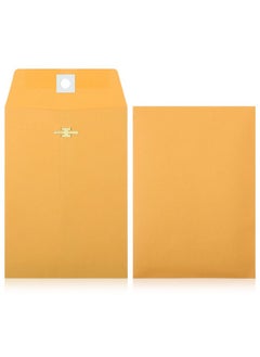 Zonon 100 Pieces 3 Sizes Clasp Envelopes Kraft Paper Catalog Clasp Envelope With Clasp Closure For Filing Storing Privacy Ensuring Or Mailing Documents (9 X 12 Inch 6 X 9 Inch 5 X 7 Inch)  - Image 3