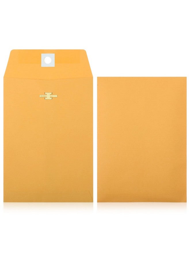 Zonon 100 Pieces 3 Sizes Clasp Envelopes Kraft Paper Catalog Clasp Envelope With Clasp Closure For Filing Storing Privacy Ensuring Or Mailing Documents (9 X 12 Inch 6 X 9 Inch 5 X 7 Inch) - Image 3