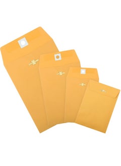 Zonon 100 Pieces 3 Sizes Clasp Envelopes Kraft Paper Catalog Clasp Envelope With Clasp Closure For Filing Storing Privacy Ensuring Or Mailing Documents (9 X 12 Inch 6 X 9 Inch 5 X 7 Inch)  - Image 4