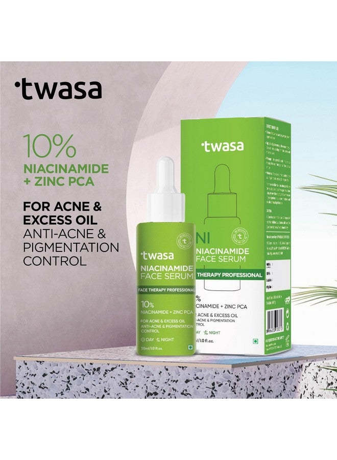 Twasa 10% Niacinamide Face Serum with Zinc | Fights Acne & Oil Control | Serum for Acne And Dark Spots | Pore Minimizing & Skin Brightening Serum for Oily, Acne-Prone | 30ml - Image 2