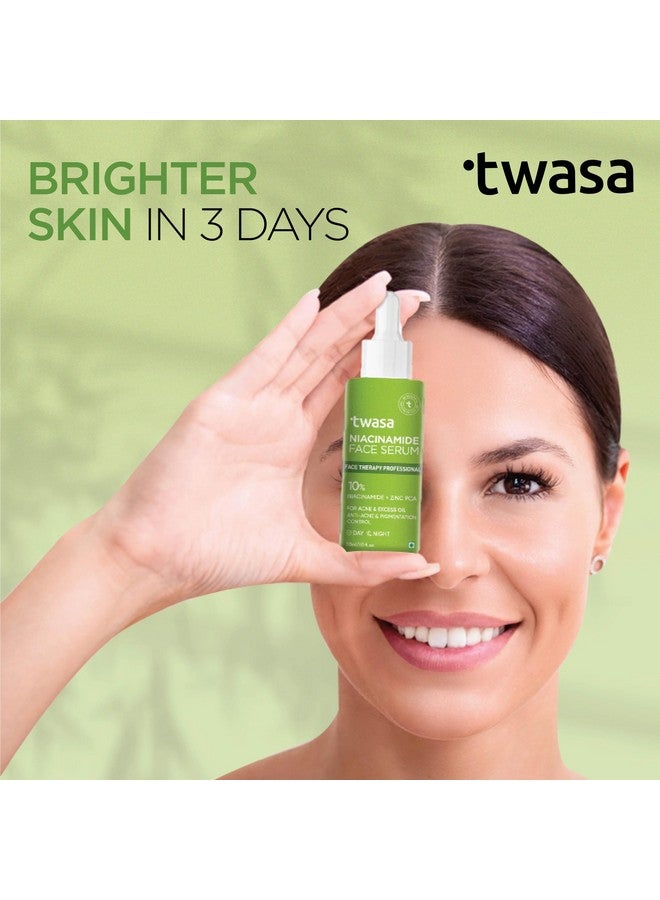 Twasa 10% Niacinamide Face Serum with Zinc | Fights Acne & Oil Control | Serum for Acne And Dark Spots | Pore Minimizing & Skin Brightening Serum for Oily, Acne-Prone | 30ml - Image 5