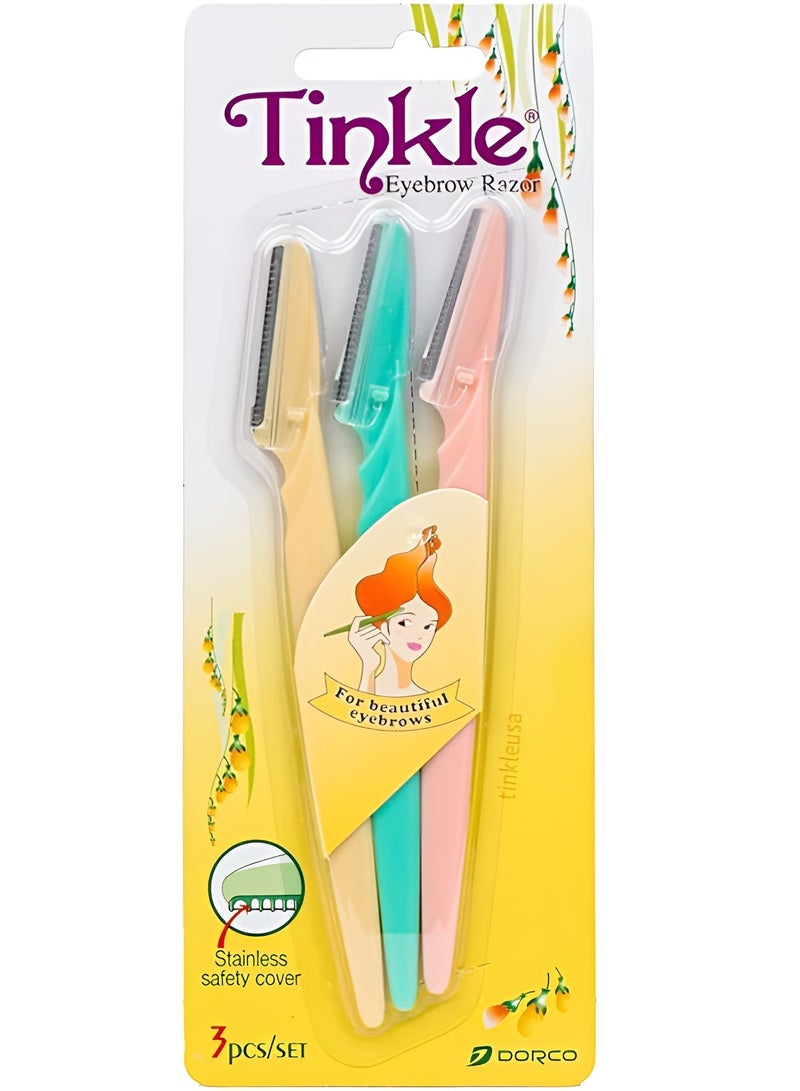 Tinkle Platinum Reinforced Women's Razor Blades 3 Pack Multicolor - Image 2