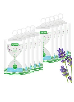 TYCOM Dehumidifiers, Hanging Humidity Packs for Effectively Absorbing Excess Moisture, Closet Dehumidifiers & Odor Removers for Home & Car -Lavender 10Pcs  - Image 1