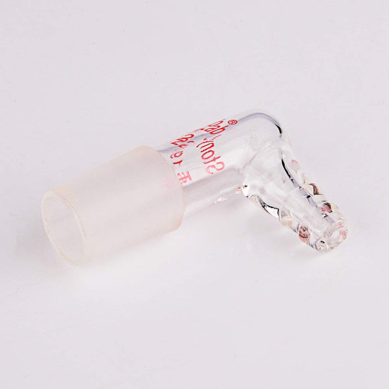 stonylab Glass 90 Degree Vacuum/Gas Adapter, Borosilicate Glass Bent Inlet Adapter with 19/22 Inner Joint and Hose for Laboratory Lab Supply - Image 5